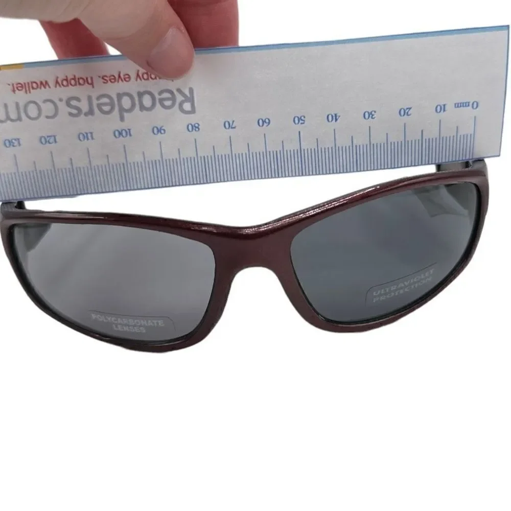 Sunglasses Classic maroon polycarbonate lenses, ultraviolet protection